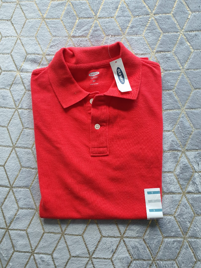 Old Navy Men s Red Polo Shirt Small Men s Fashion Tops Sets