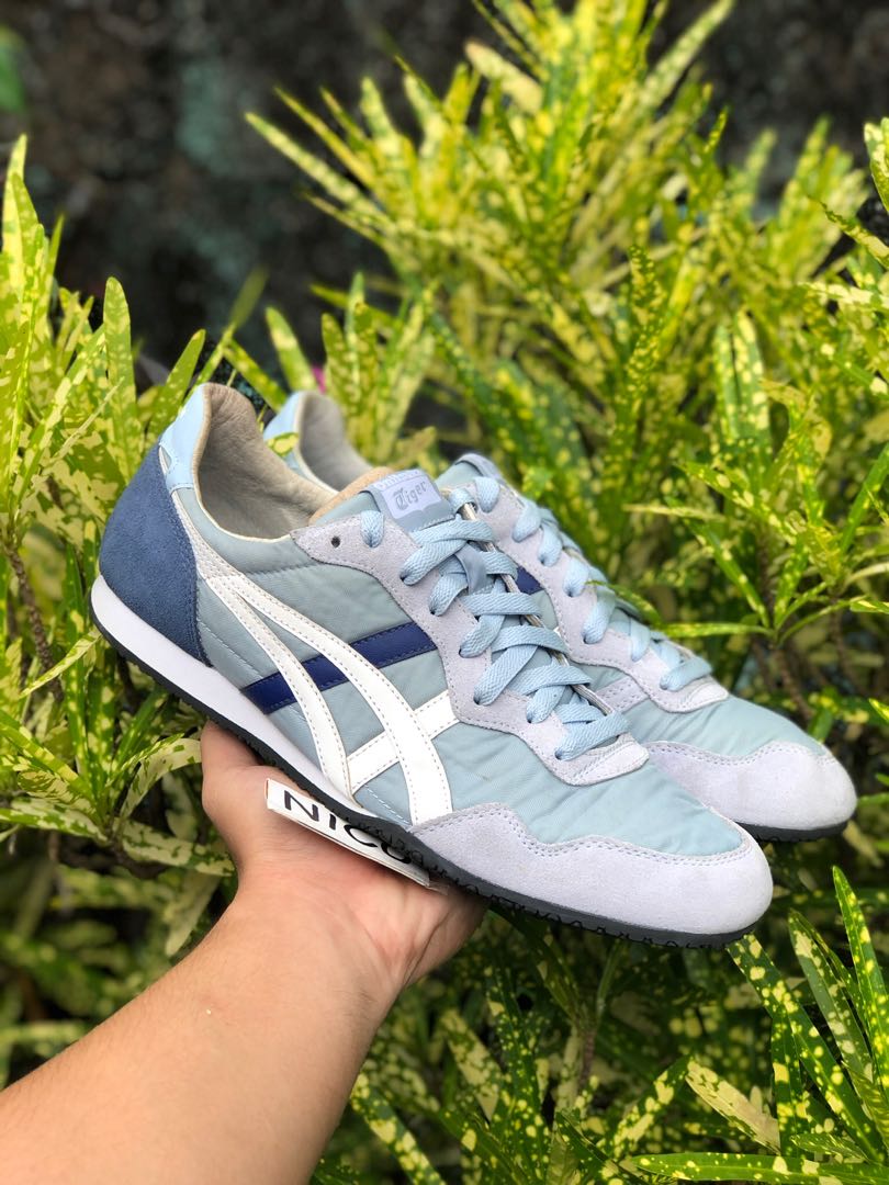 Onitsuka Tiger Serrano Vintage Blue Men S Fashion Footwear Sneakers On Carousell