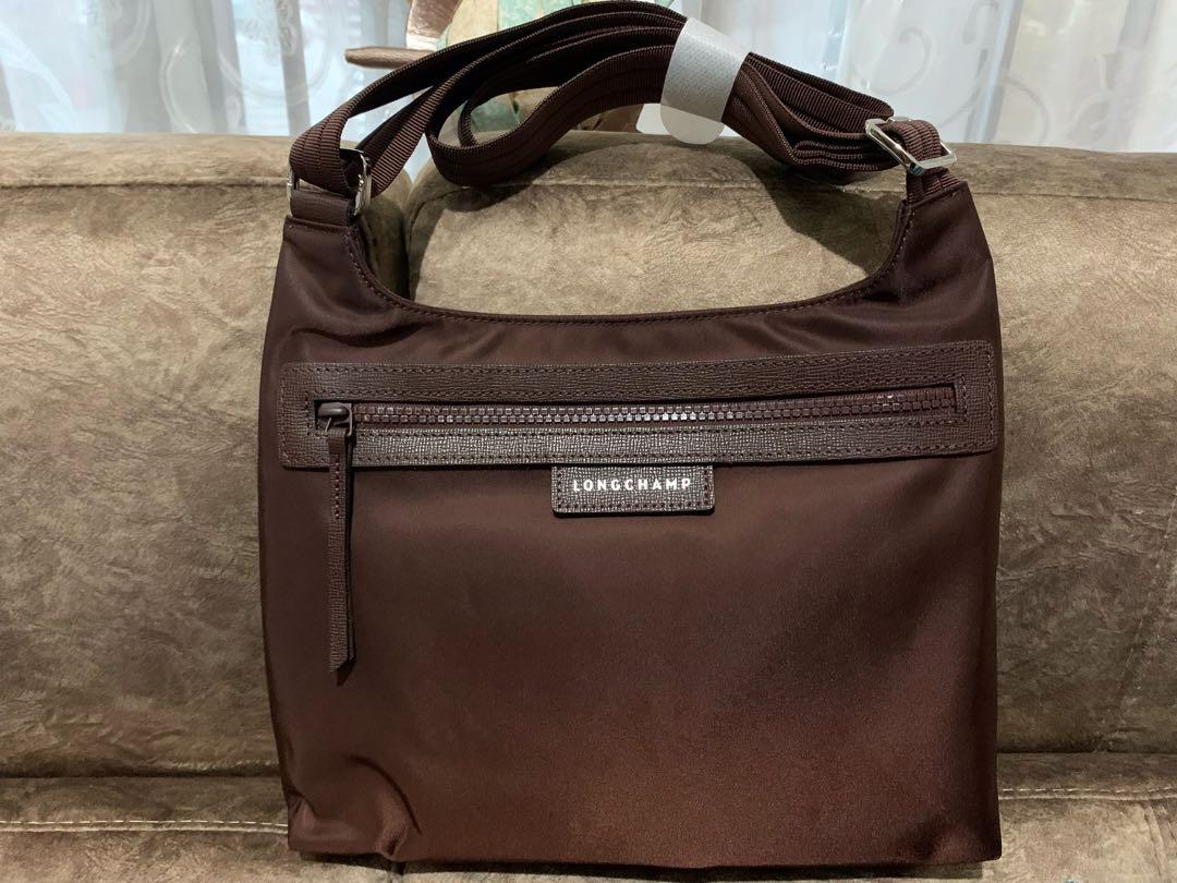 Original Longchamp Chocolate Le Pliage Neo Crossbody Bag Women s Fashion Bags Wallets Purses Pouches on Carousell
