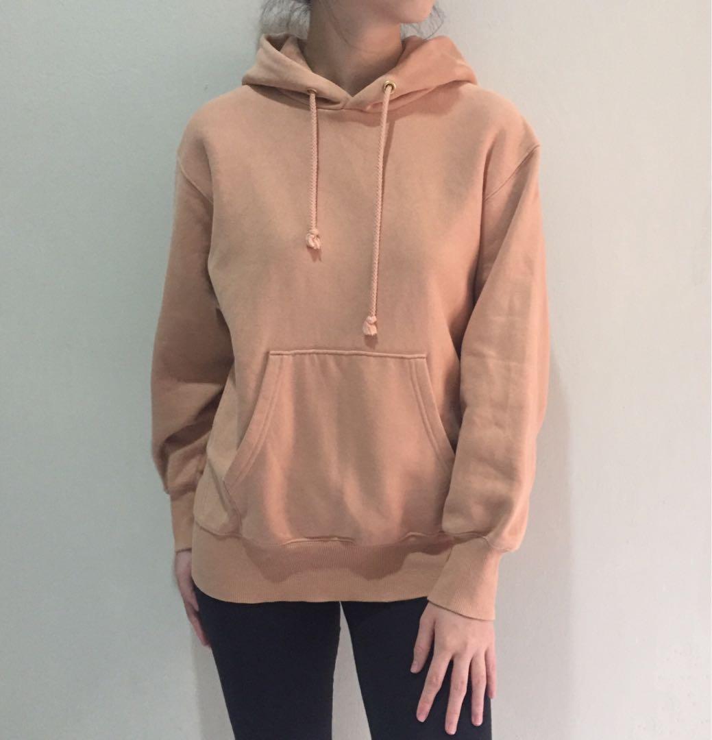 Brown orange hoodie clearance