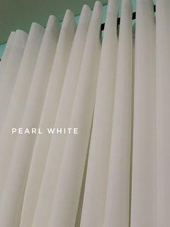 Pearl white curtain
