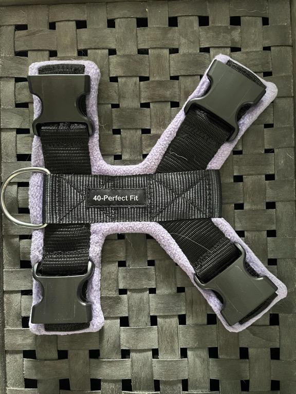 Perfect Fit Dog Harness 40mm Top Piece L in Lilac
