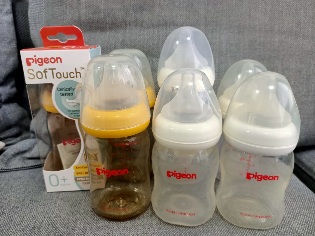 Pigeon Ppsu And Pp Bottles Babies Kids Nursing Feeding Breastfeeding Bottle Feeding On Carousell