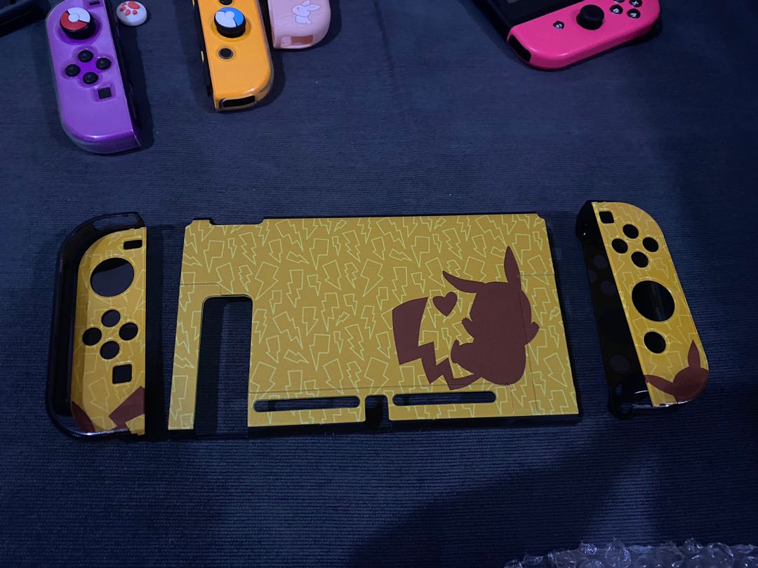 Pikachu dockable hard thin case for nintendo switch, Video Gaming ...