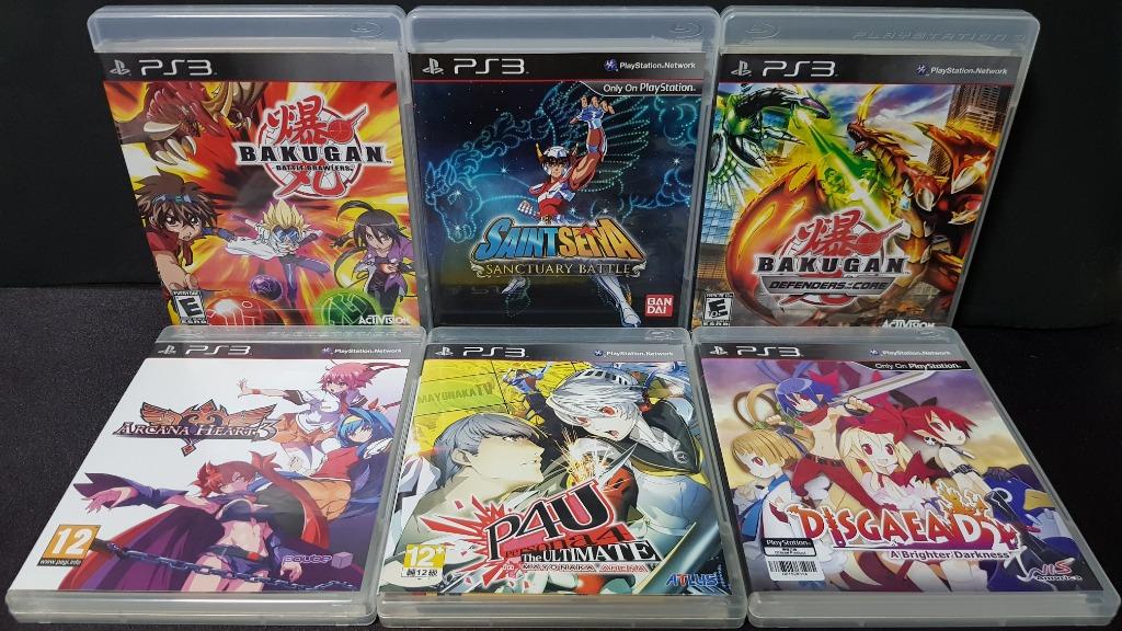 Playstation 3 Ps3 Games P4u Persona 4 The Ultimate Saint Seiya Sanctuary Brave Soldiers Arcana Heart Disgaea D2 One Piece Pirate Warrior Playstation3 Ps 3 Video Gaming Video Games Playstation On Carousell