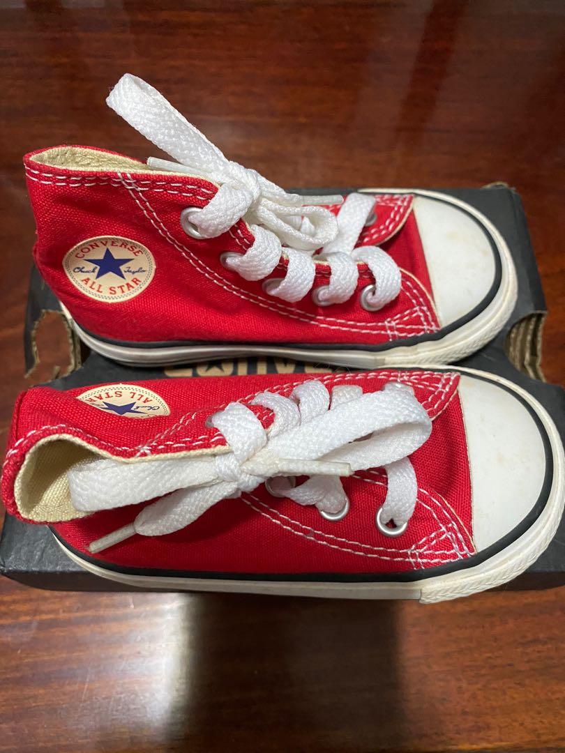 Red Converse Shoes US 5 Babies Kids Babies Kids Fashion on