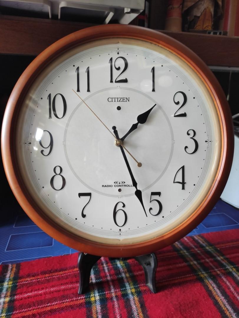 Seiko Citizen Casio Atomic Radio Wave Controlled Wall Clock, Furniture & Home Living, Home Decor