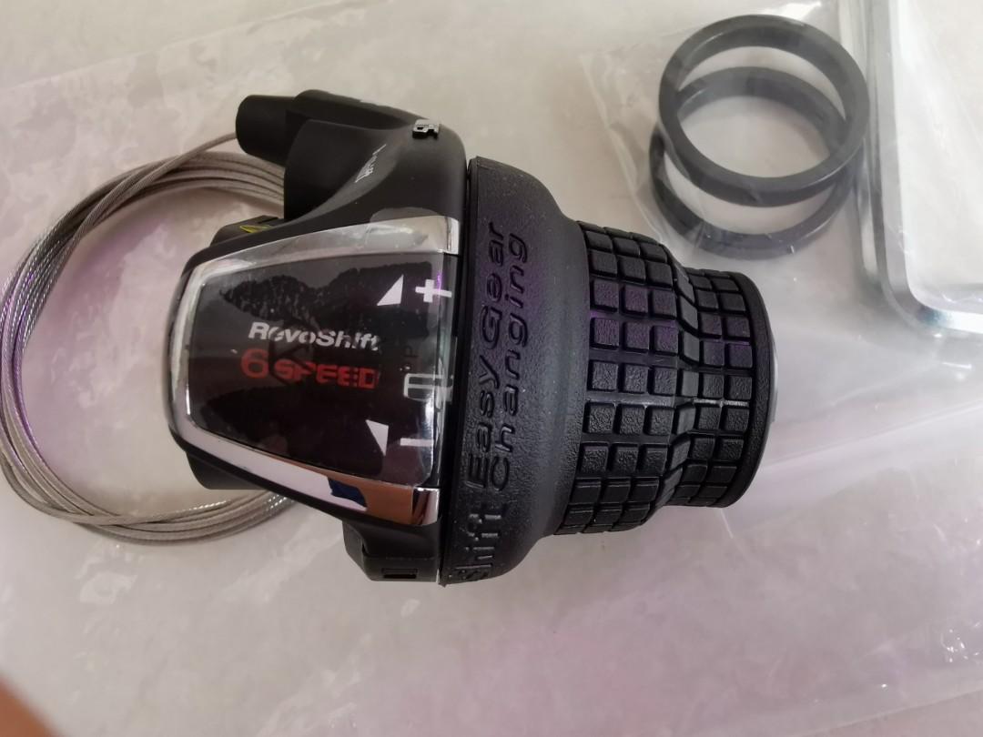 Shimano RevoShift SL RS35 Twist Grip Shifter 6 Speed Black Right Sports Equipment Bicycles Parts Parts Accessories on Carousell