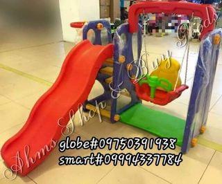 Slide with Swing Playground Set Kids Toy Car Electric Car Kids Toy Ride on Toy Cars
