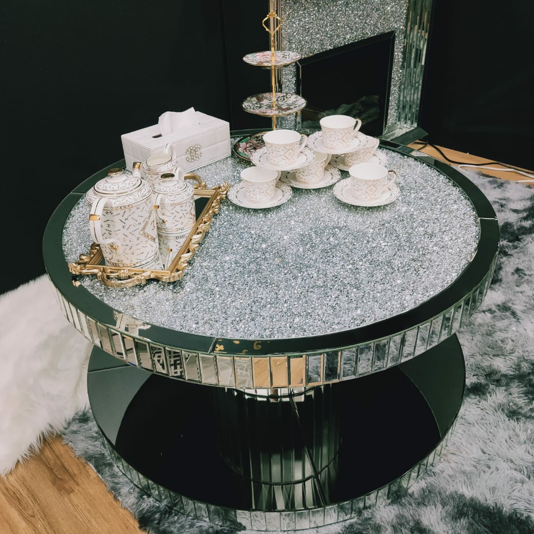 Diamond crush hotsell coffee table