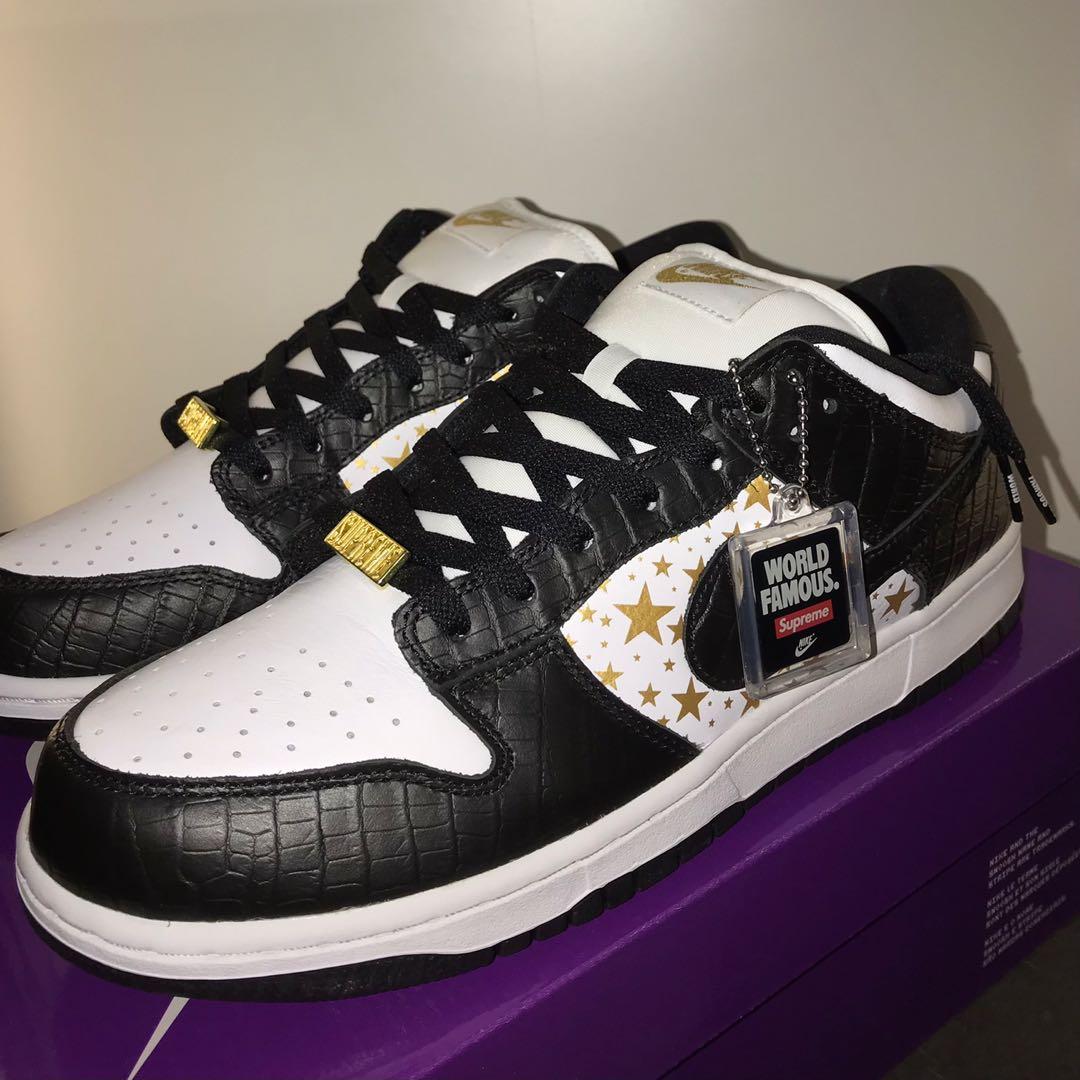 supreme dunk black