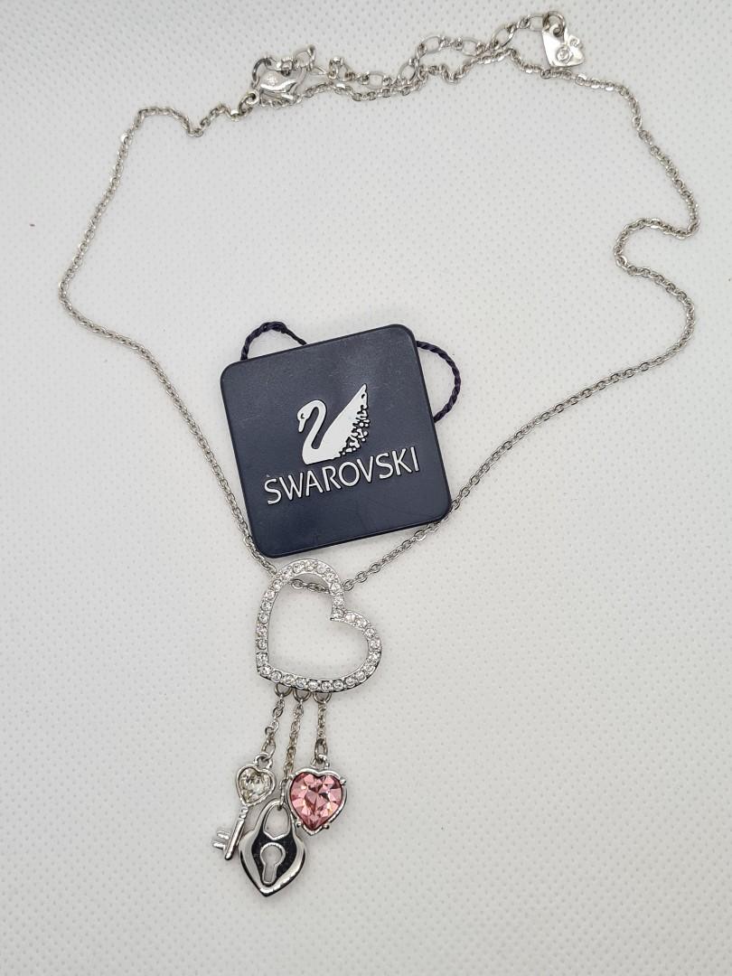 Swarovski lock new arrivals and key necklace