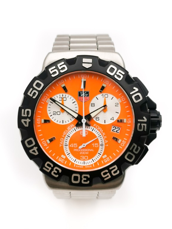 Tag heuer formula 1 on sale chronograph orange
