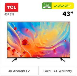 TCL 43P615 43 inch Android 4K UHD TV at $494.70