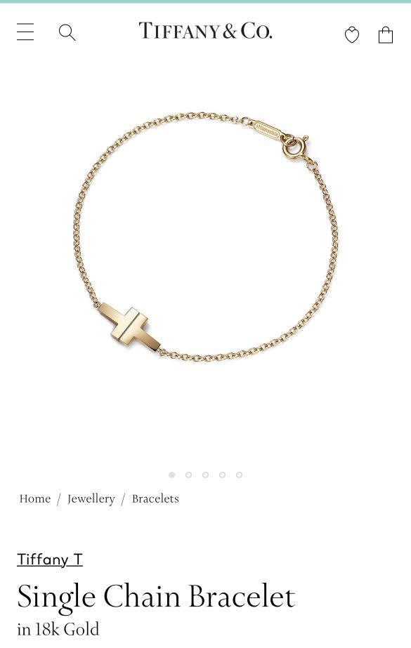 Tiffany t store single chain bracelet