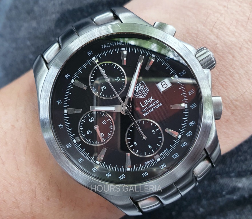 TIGER WOODS Tag Heuer LINK Calibre 16 Chronograph AUTOMATIC 42mmT