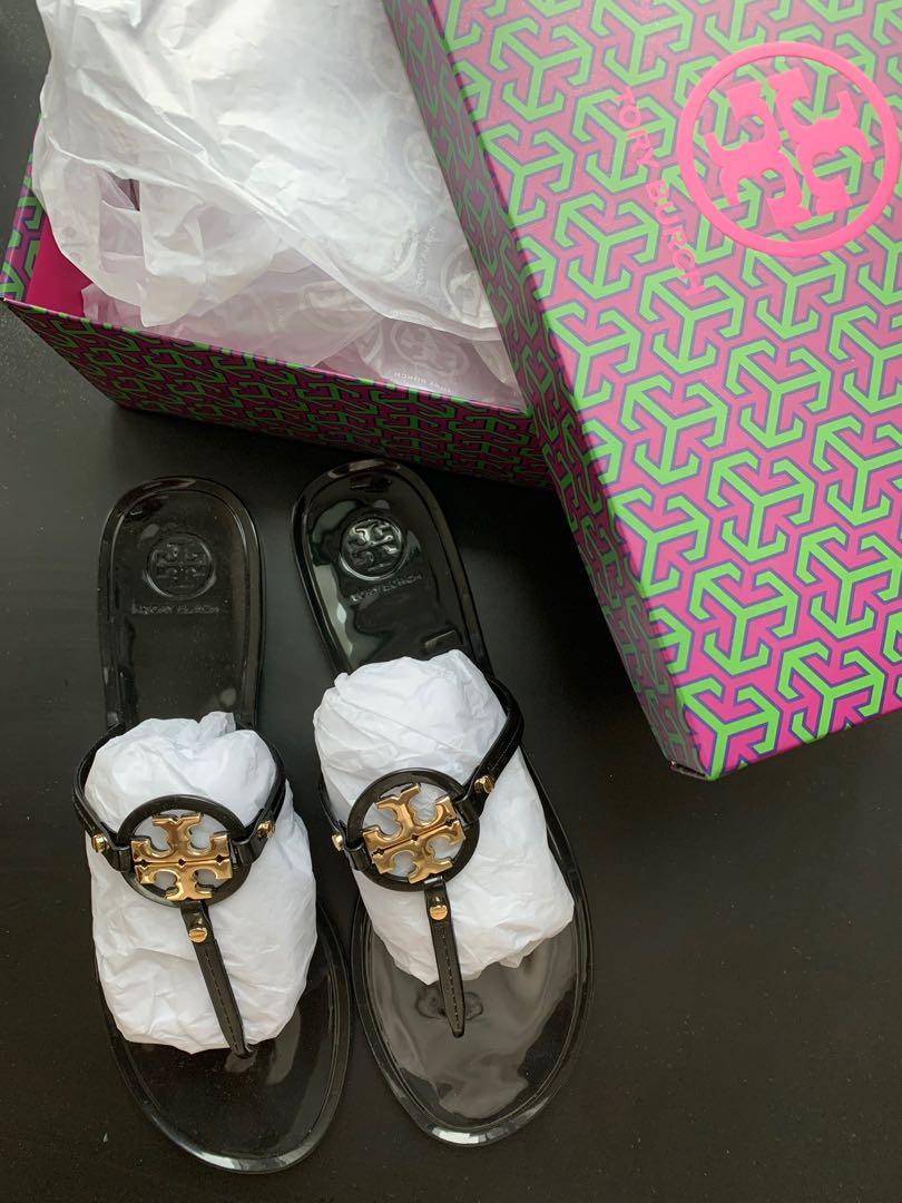 Tory burch black deals jelly sandals