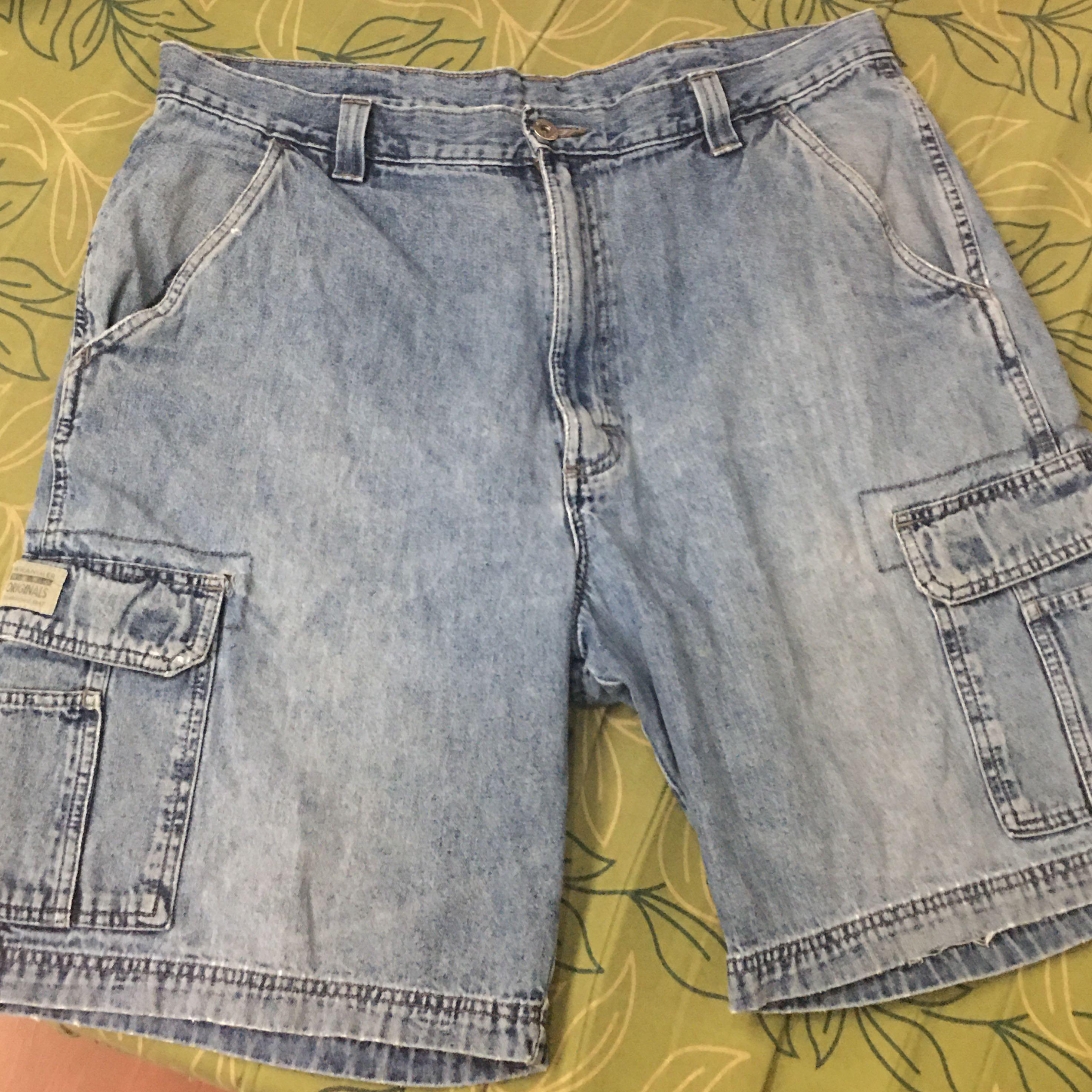 Wrangler blue cheap jean cargo shorts