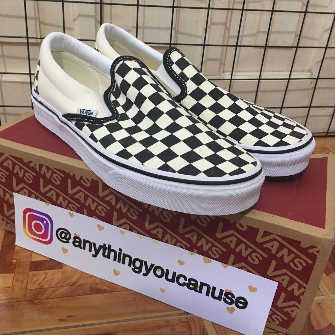 Checkered vans size online 9