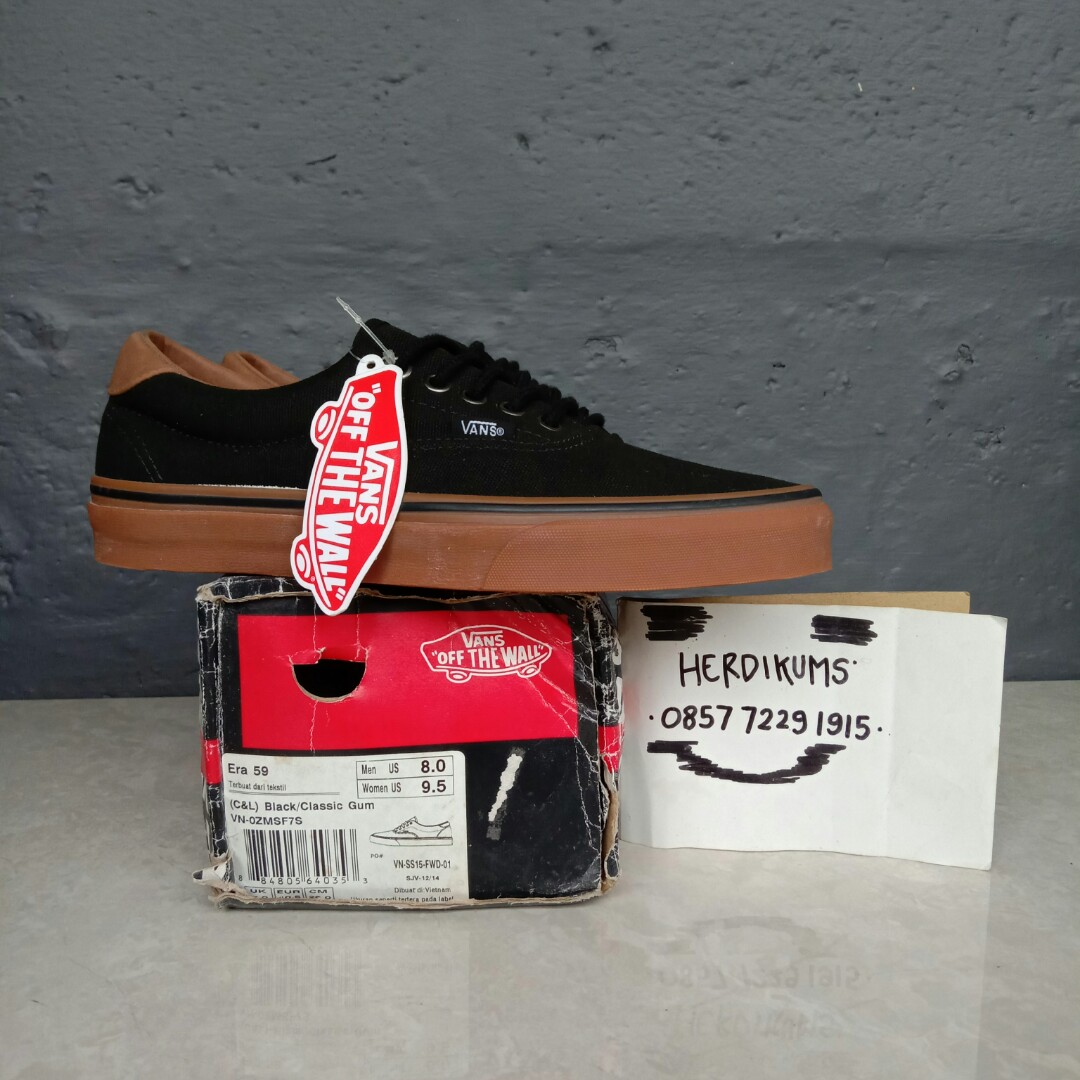 Vans Era 59 Black Classic Gum