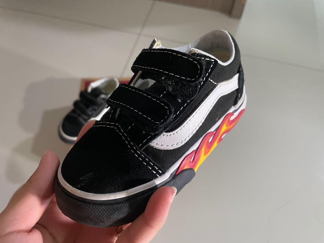 Flame cut out vans sale