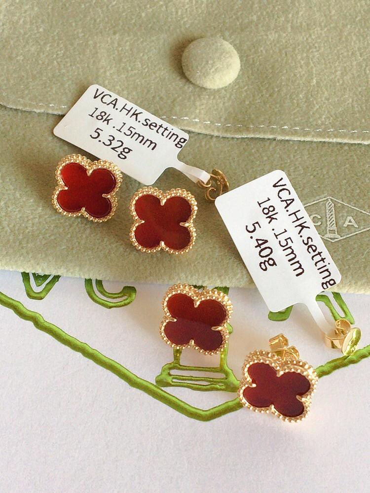 Vca red outlet earrings