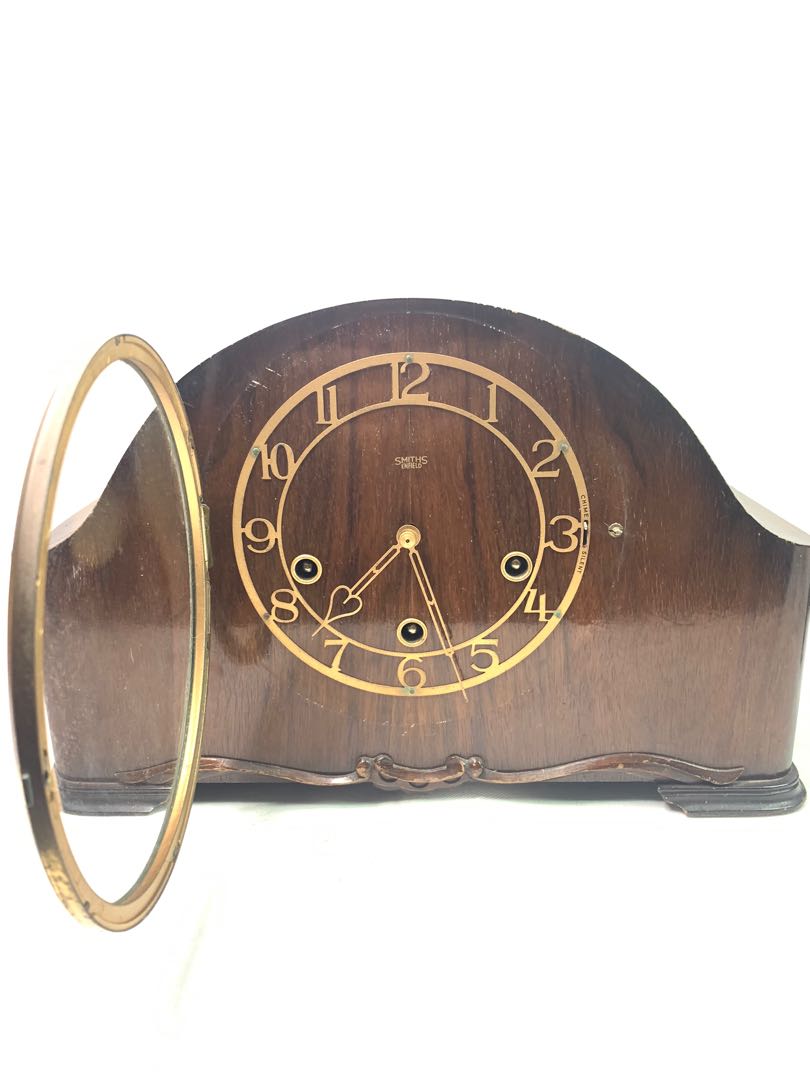 Vintage Smiths Enfield Mantle Clock Winding, Hobbies & Toys
