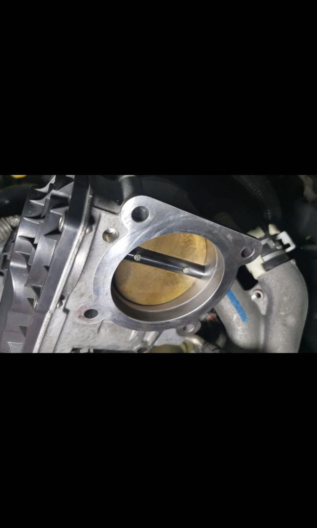 Walnut blasting to intake valve , cleaning of intake manifold and