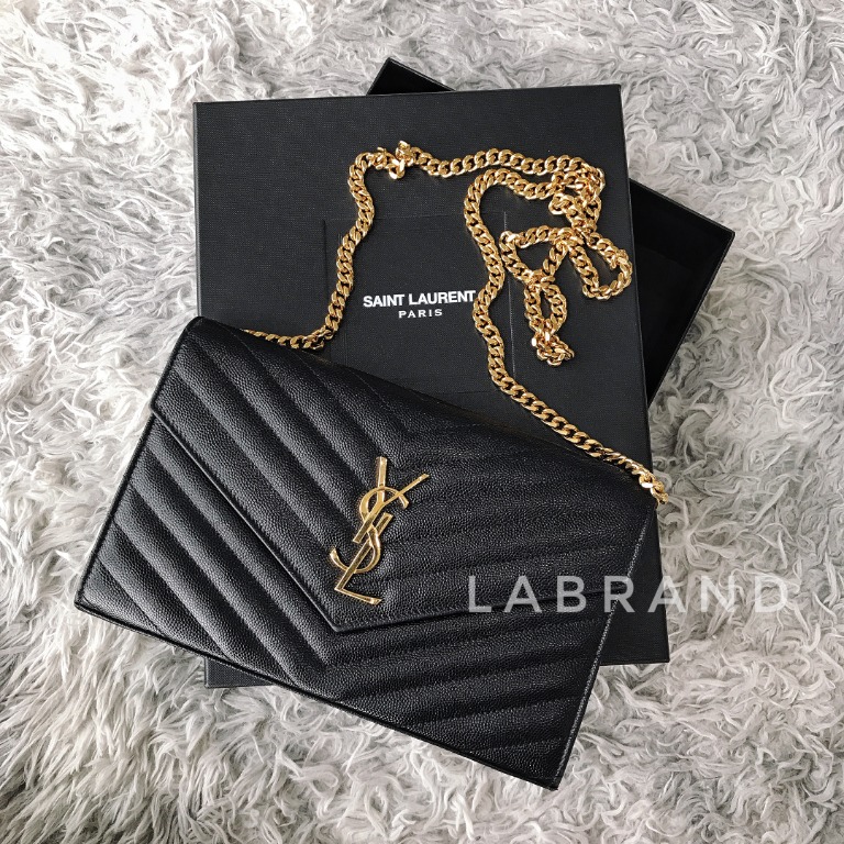 Ysl envelope crossbody top bag