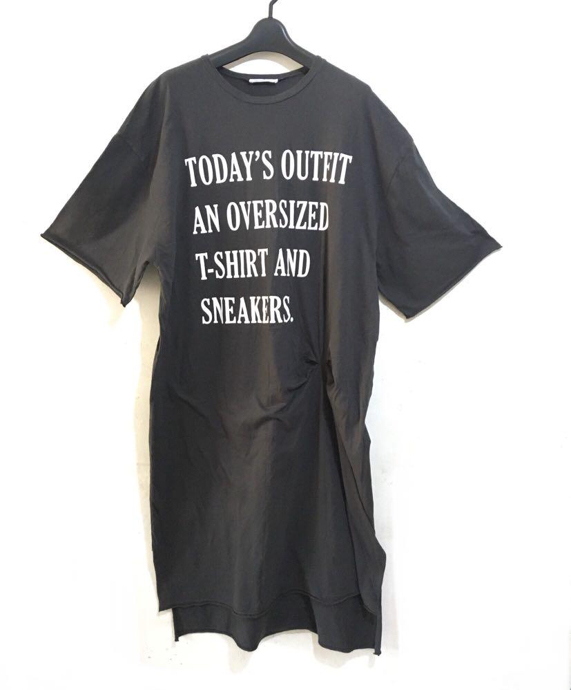 Today's outfit an oversized shirt and sneakers on sale
