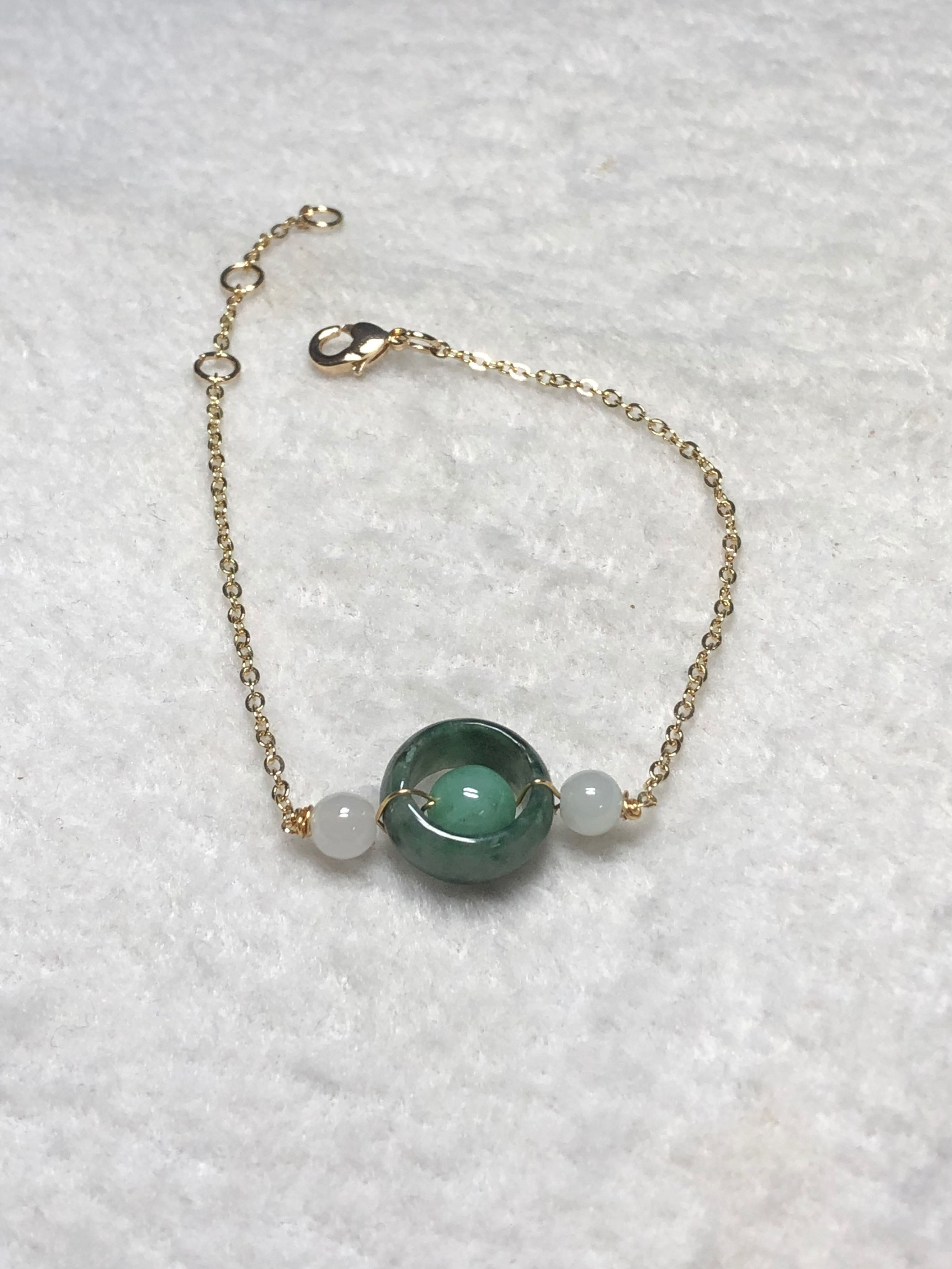 Jade cheap donut bracelet