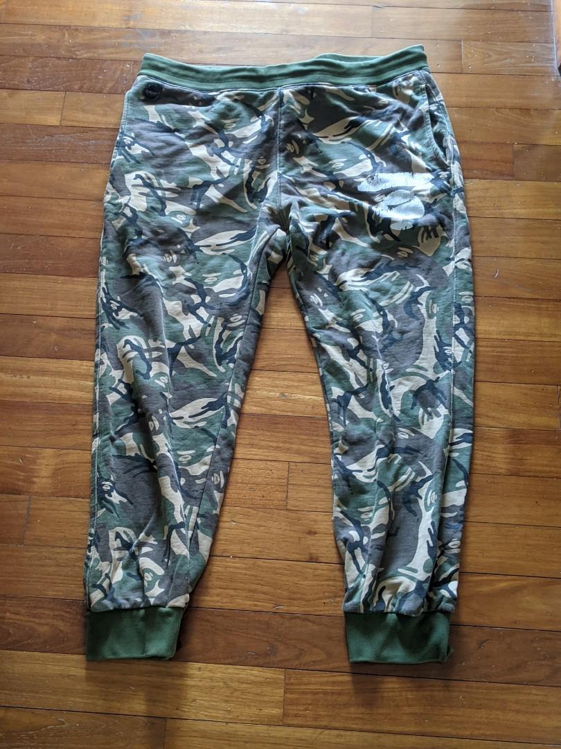 Aape sweat pants, Men's Fashion, Bottoms, Trousers on Carousell