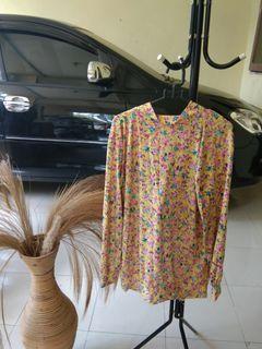 Atasan bunga atasan mustard baju mustard baju lebaran baju ootd baju hijabers