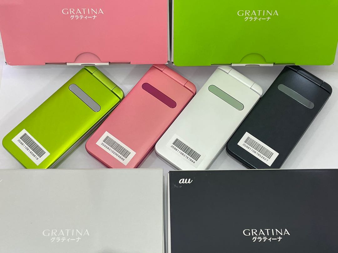 AU GRATINA 京セラKYF37 軟解有4色選択3g可用, 手提電話, 電子書閱讀器