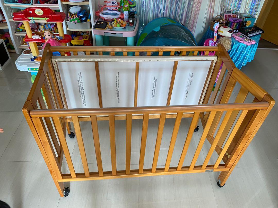 Babyhood folding cheap cot
