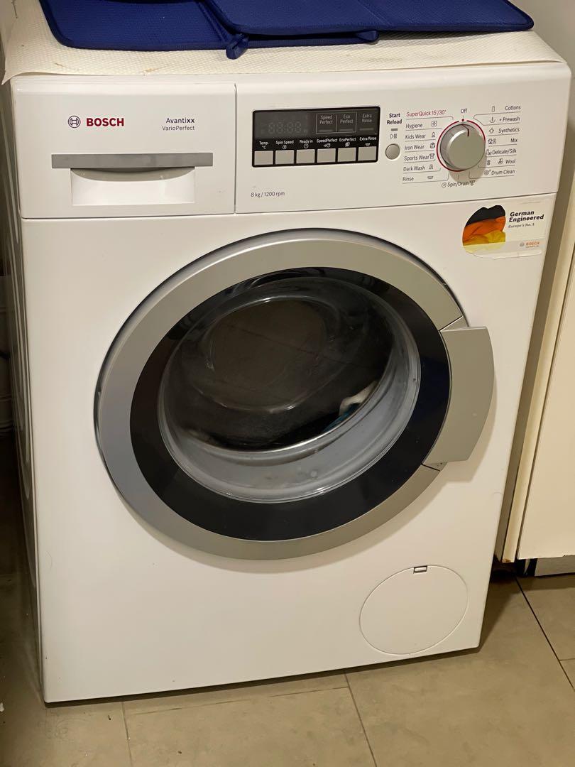 Bosch Avantixx washing machine 8kg, TV & Home Appliances, Washing
