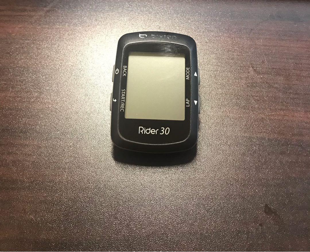 Bryton Rider 30 GPS Sports Equipment Bicycles Parts Parts