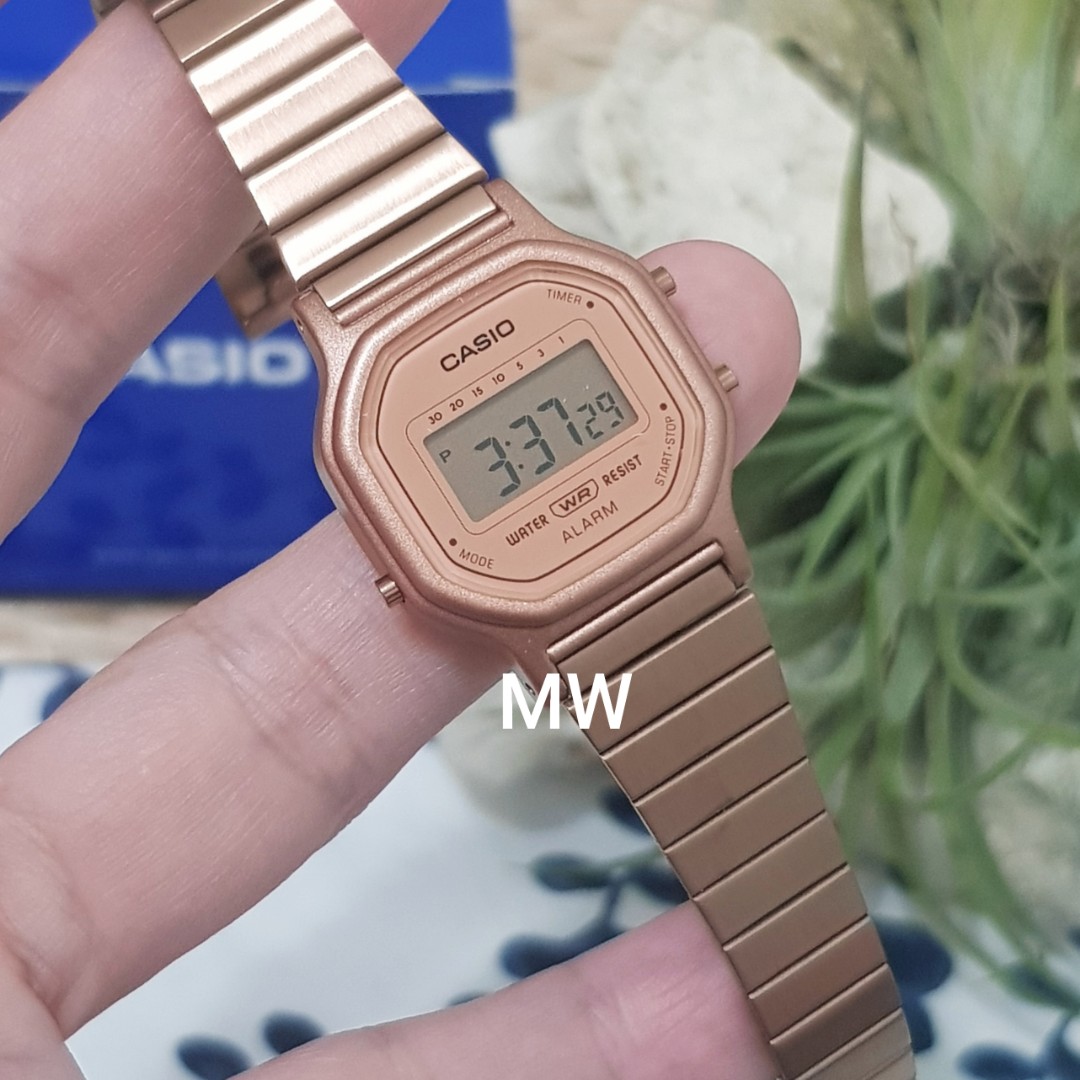 Casio ladies rose gold Watch, Women's 