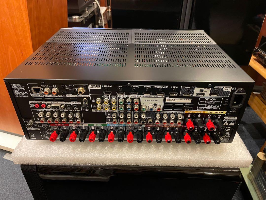 Denon AVRX4000 AV Receiver, Audio, Soundbars, Speakers & Amplifiers on