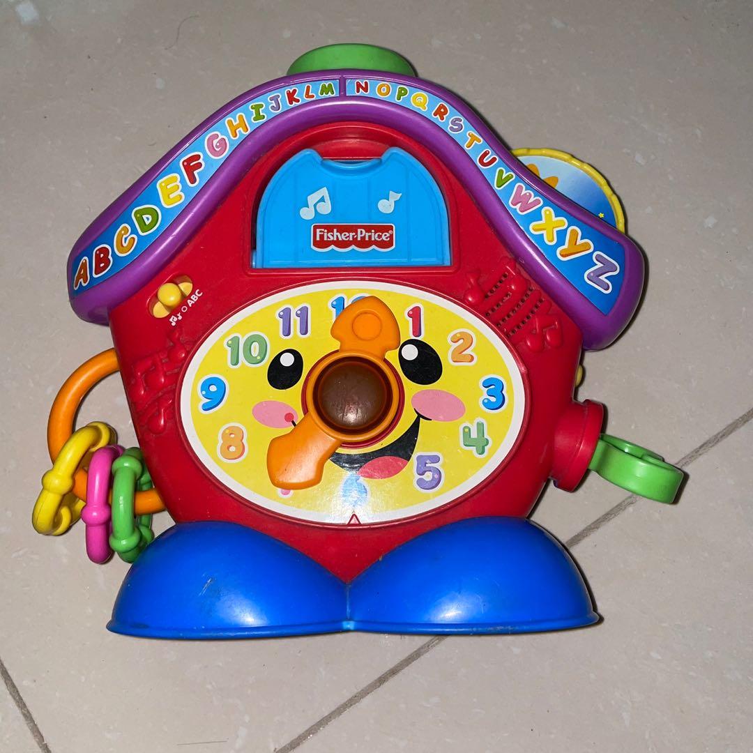 Fisher Price Laugh and Learn Peek A Boo Clock Babies Kids
