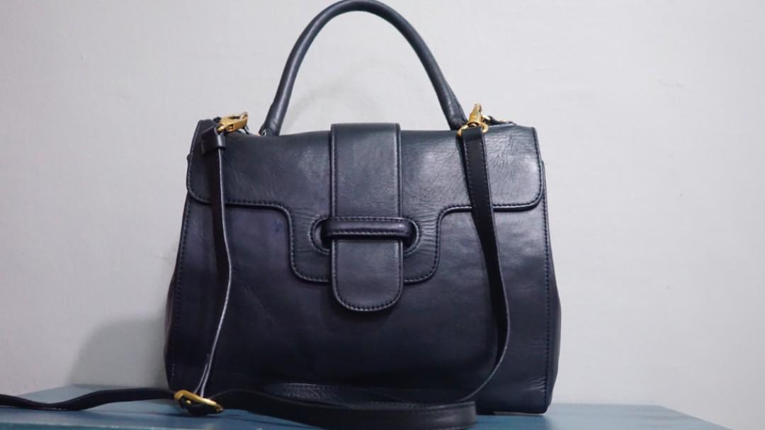Gabor 2 way Leather Bag, Luxury, Bags & Wallets on Carousell