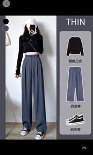 Grey Culottes Pants