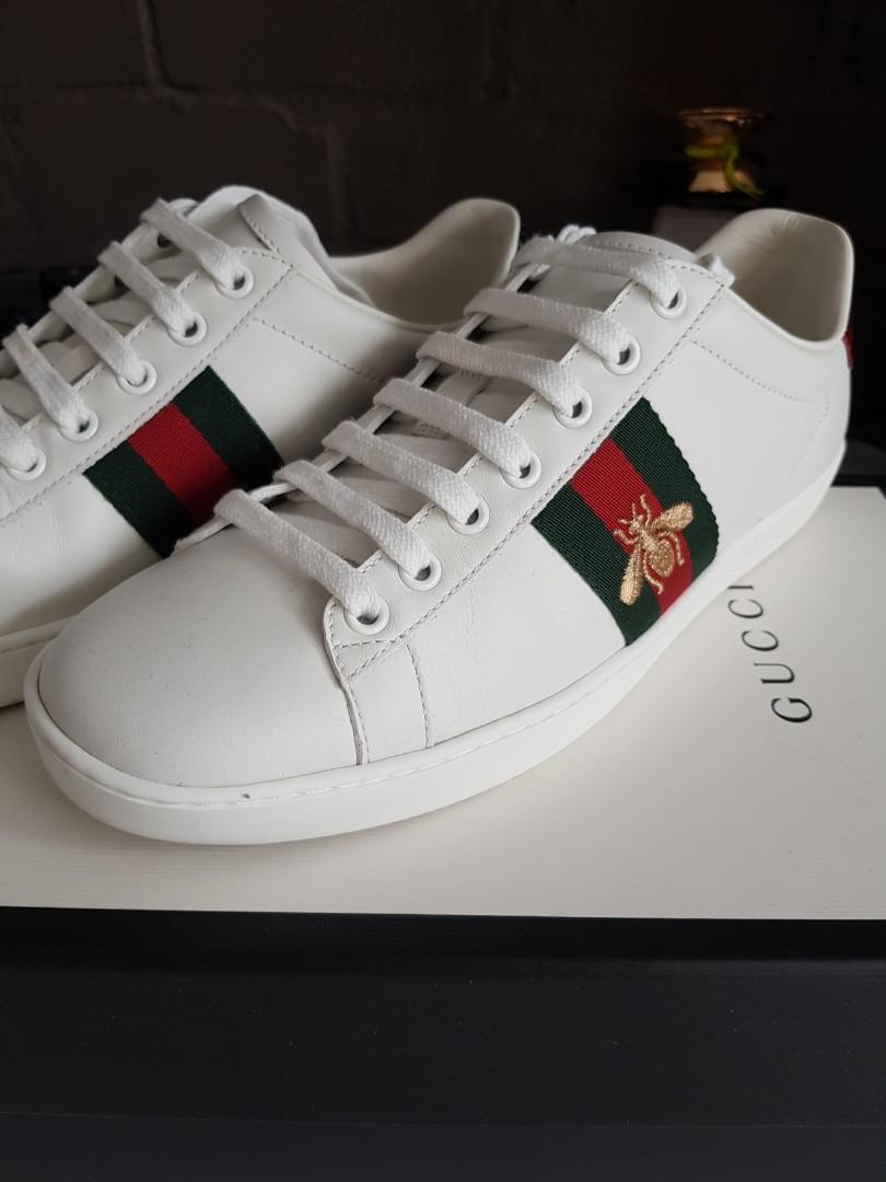 Gucci Leather Panther Ace Sneakers - Men's Size 7.5 / 37.5 (SHF
