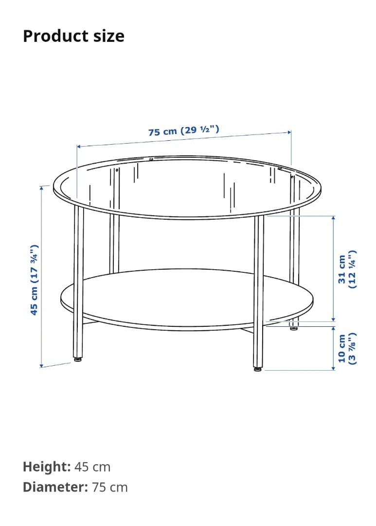 Ikea coffee table, Furniture & Home Living, Furniture, Tables & Sets on