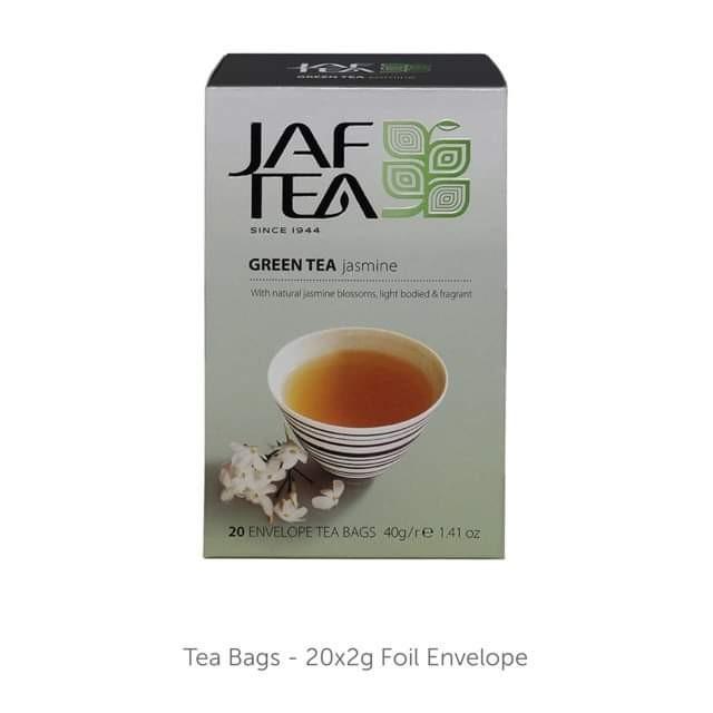 Jaf Tea Green Tea Jasmine Foils Per Box Food Drinks Beverages On Carousell