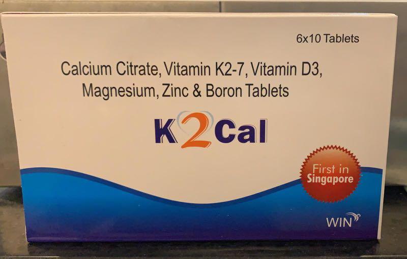 K2Cal Calcium supplements 60 tabs, Everything Else on Carousell