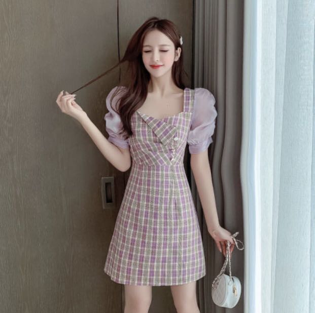 Mini dress korean style on sale