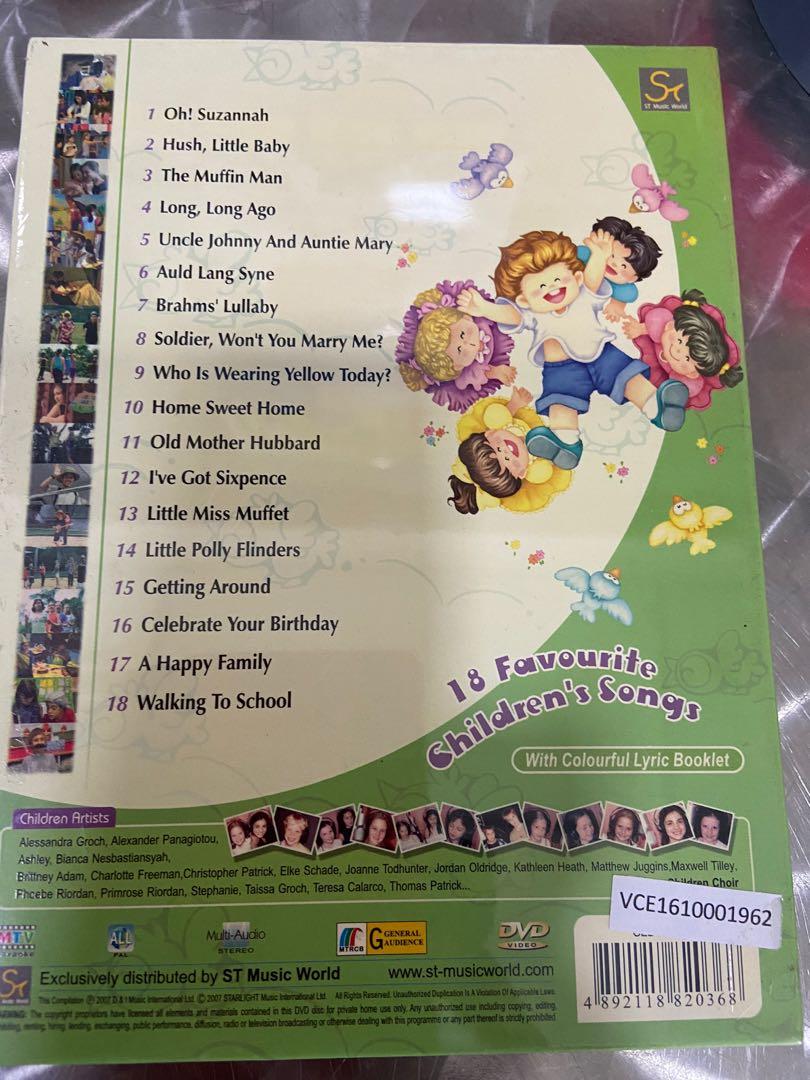 Buy 4+1 free -Listen Sing & Learn DVD - 8 titles with color lyric