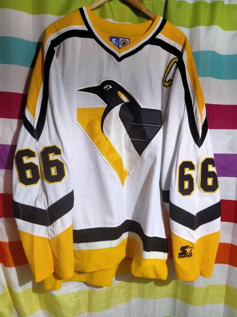 Men's Pittsburgh Penguins Mario Lemieux CCM Authentic Throwback Jersey -  Yellow