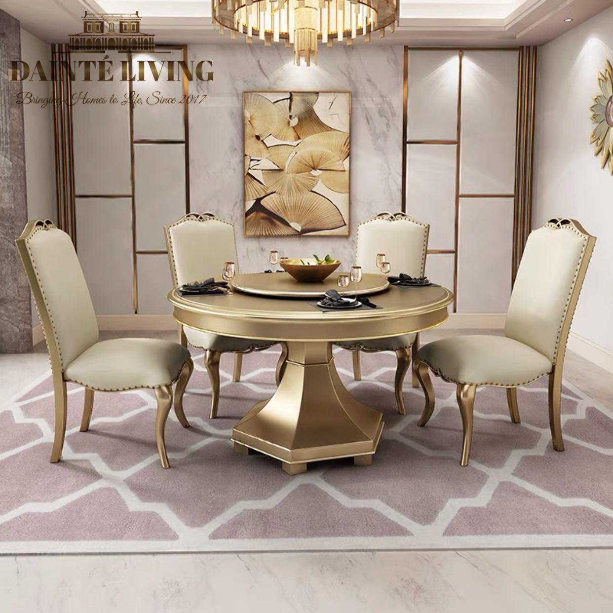SEMBLANCE French Round Dining Table Set Bespoke, Furniture & Home Living, Furniture, Tables